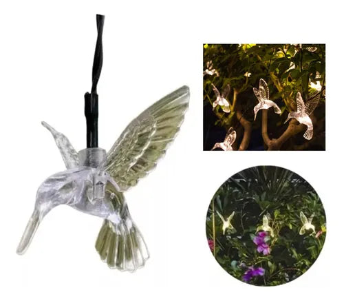 Luz solar guirnalda colibri 3