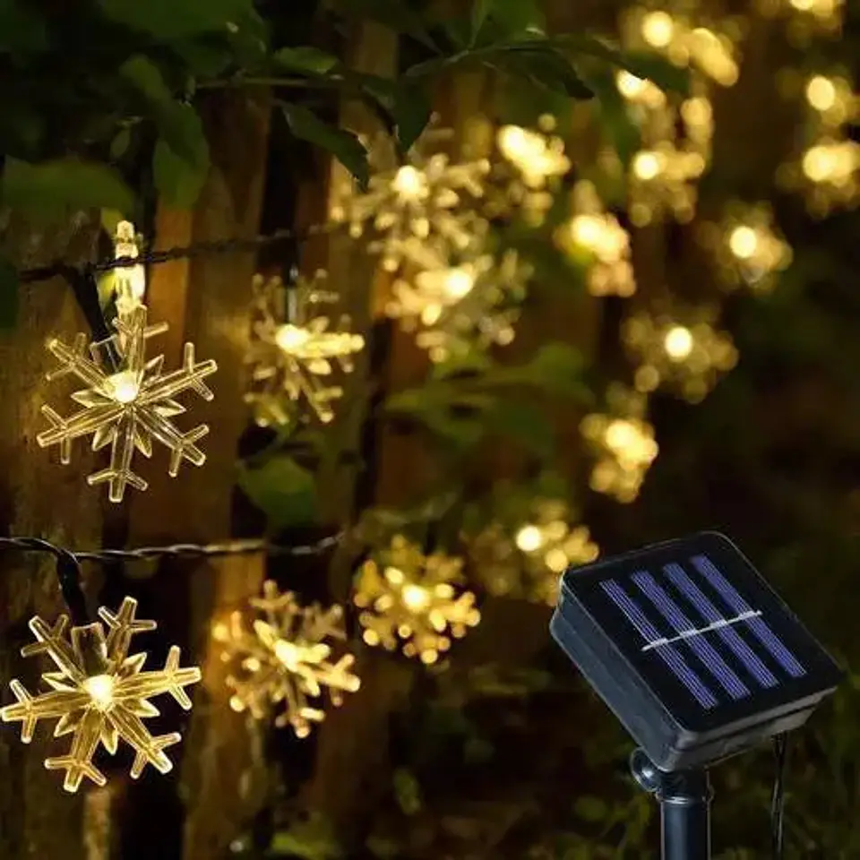 Luz solar copo de nieve 1