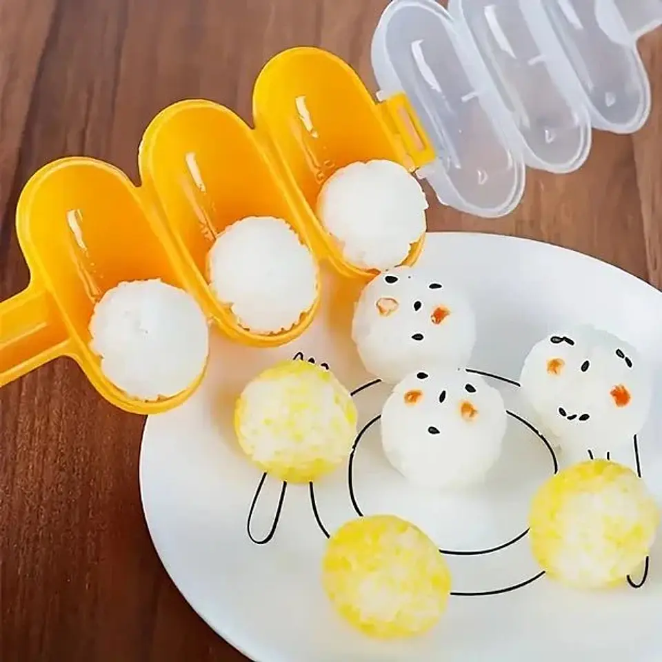 Molde Para Hacer Bolita De Arroz Para Bebes O Niños 2