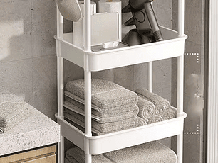 Rack organizador de baño