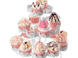 Porta Torta Cupcake Soporte