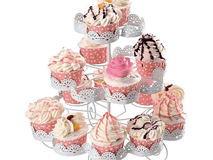 Porta Torta Cupcake Soporte