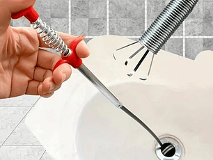 Destapador De Baño Y Lavaplatos Metalico