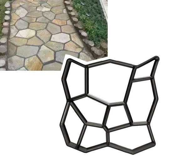 Molde para hacer caminos de cemento 1