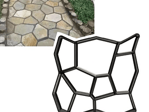 Molde para hacer caminos de cemento