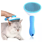 Cepillo Con Boton Quita Pelos Y Antiestrés Para Mascotas - Miniatura 3