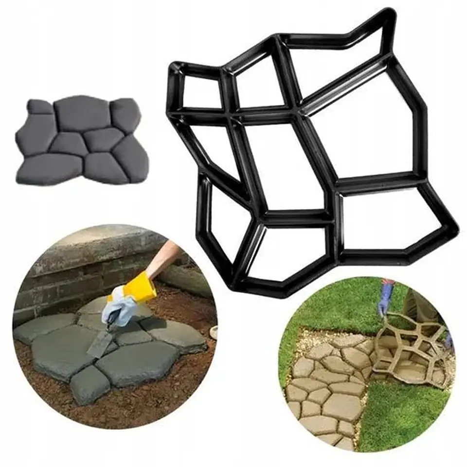 Molde para hacer caminos de cemento 2