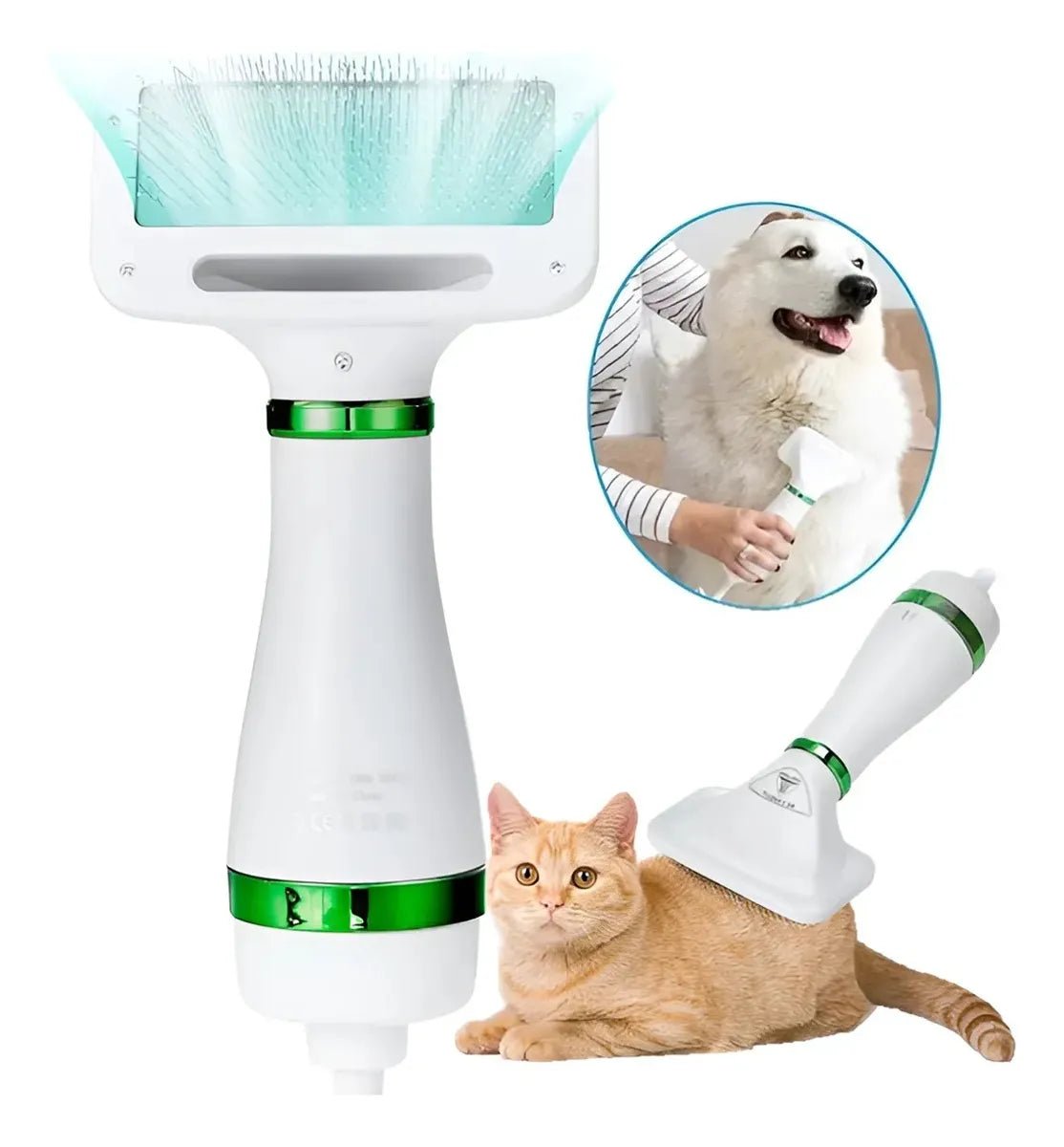 ecador De Perros Roro Cepillo Secador Cepillo Pelo De Mascotas Peine Secador De Pelo 2 En 1 1