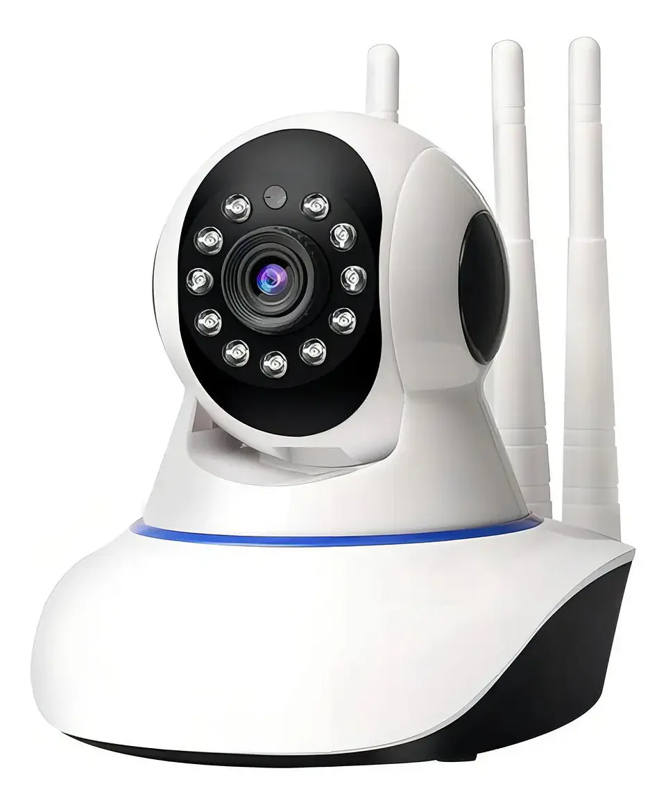 Camara Seguridad Wifi Ip360 Infrarrojo Sensor 3 Antena 1080p 1