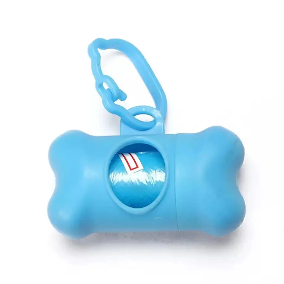 Dispensador Porta Bolsas Para heces Mascotas + 1 rollo 2