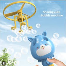 Juguete helicoptero lanzador de burbujas 2