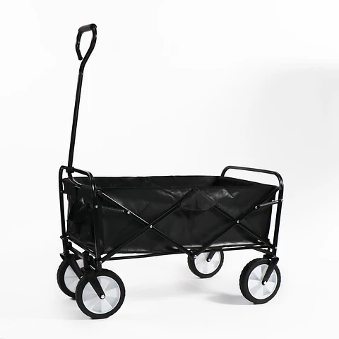 Carro negro plegable de arrastre