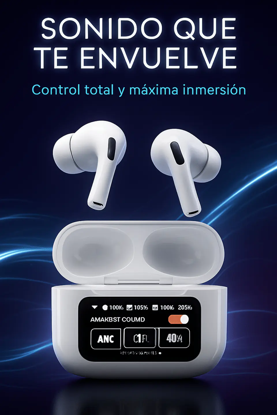 Audifono con pantalla touch 2