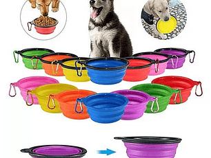 Plato Mascotas Plegable 13CM