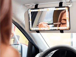 Espejo con Luz Led para Visera de Auto