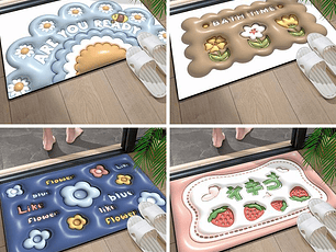 Alfombra Kawai secado rápido