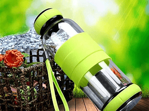 Botella Infusor De Te Doble Cubierta 550ml