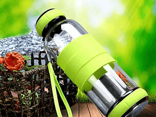 Botella Infusor De Te Doble Cubierta 550ml