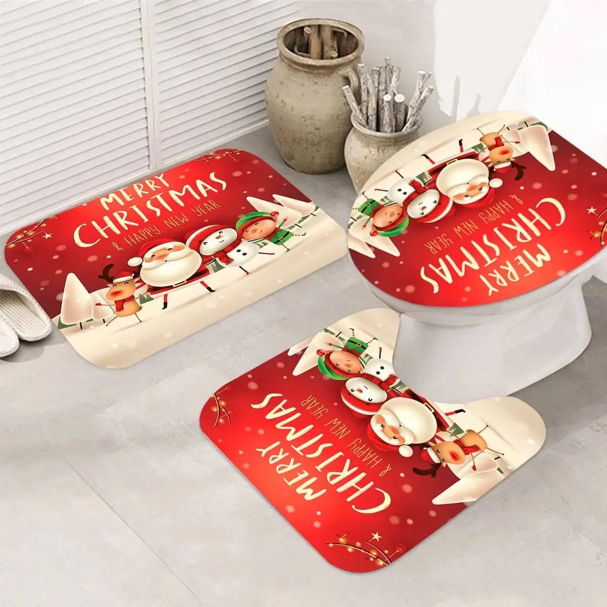 Set de baño navideño 1