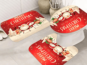 Set de baño navideño