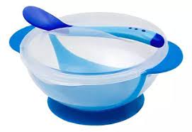Plato con ventosa para bebe con cuchara 2