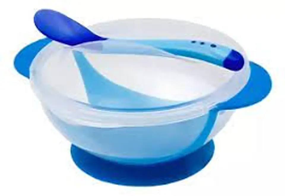 Plato con ventosa para bebe con cuchara 2