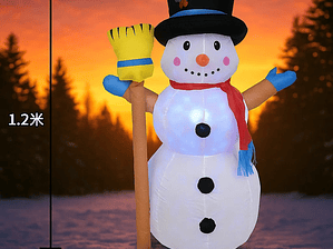 Muñeco navideño inflable