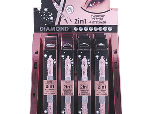 Pack 24 unidades DELINEADOR DE OJOS Y MICROBLANDING DE CEJA TATTOO 2 IN 1