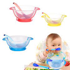 Plato con ventosa para bebe con cuchara 3