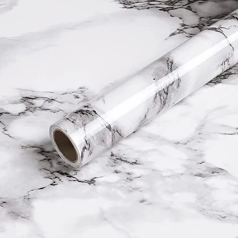 Papel adhesivo efecto marmol