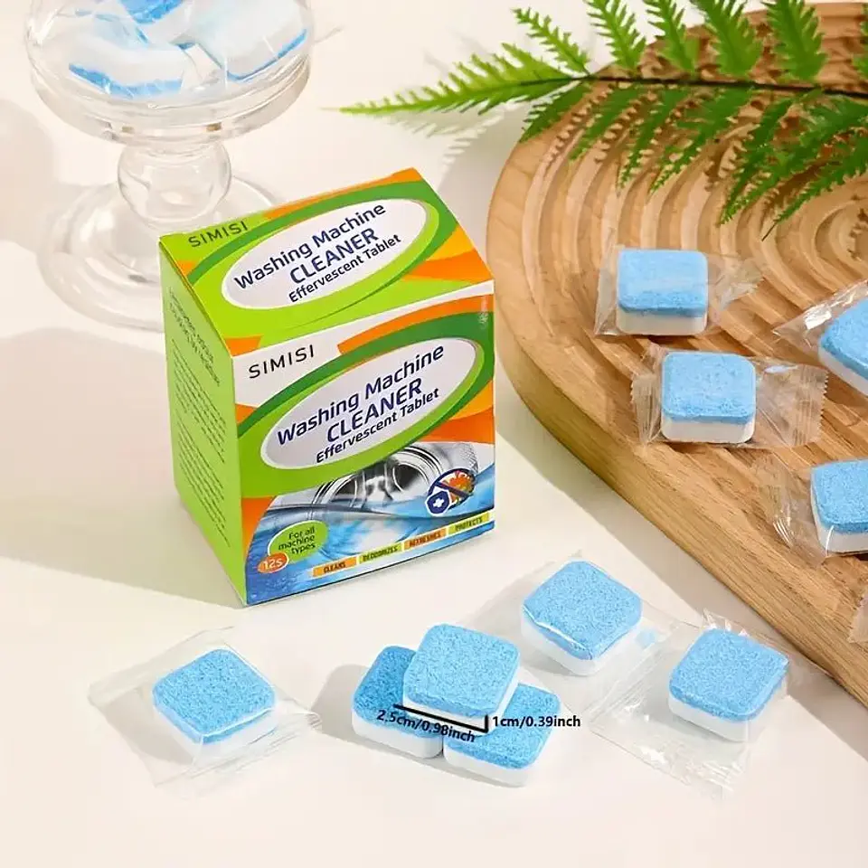 Pack Pastillas Efervescente Para Limpiar Lavadora Sólido 2