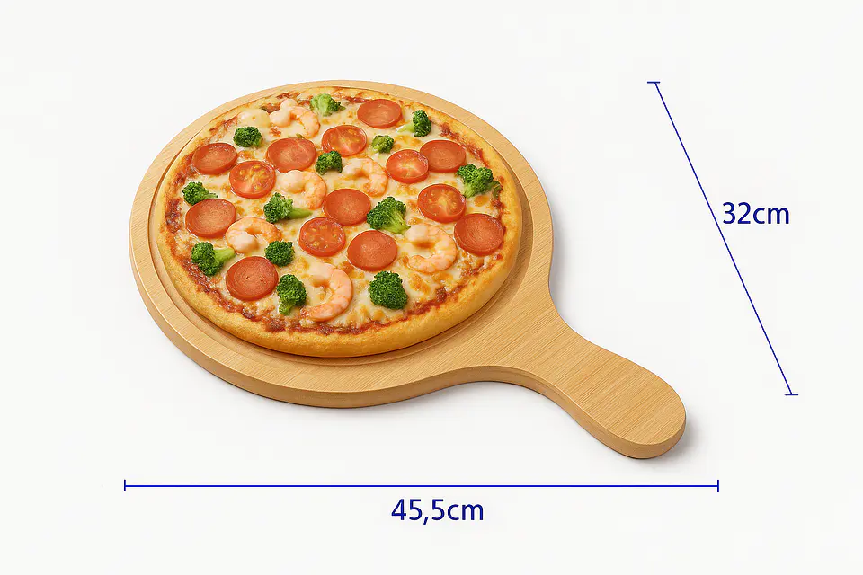 Tabla para pizza de madera 1