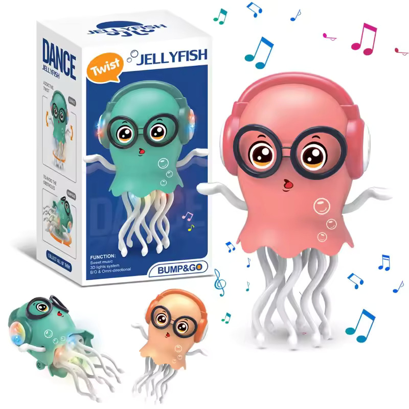 Juguete Pulpo Bailarin Interactivo Musical Con Luces 4