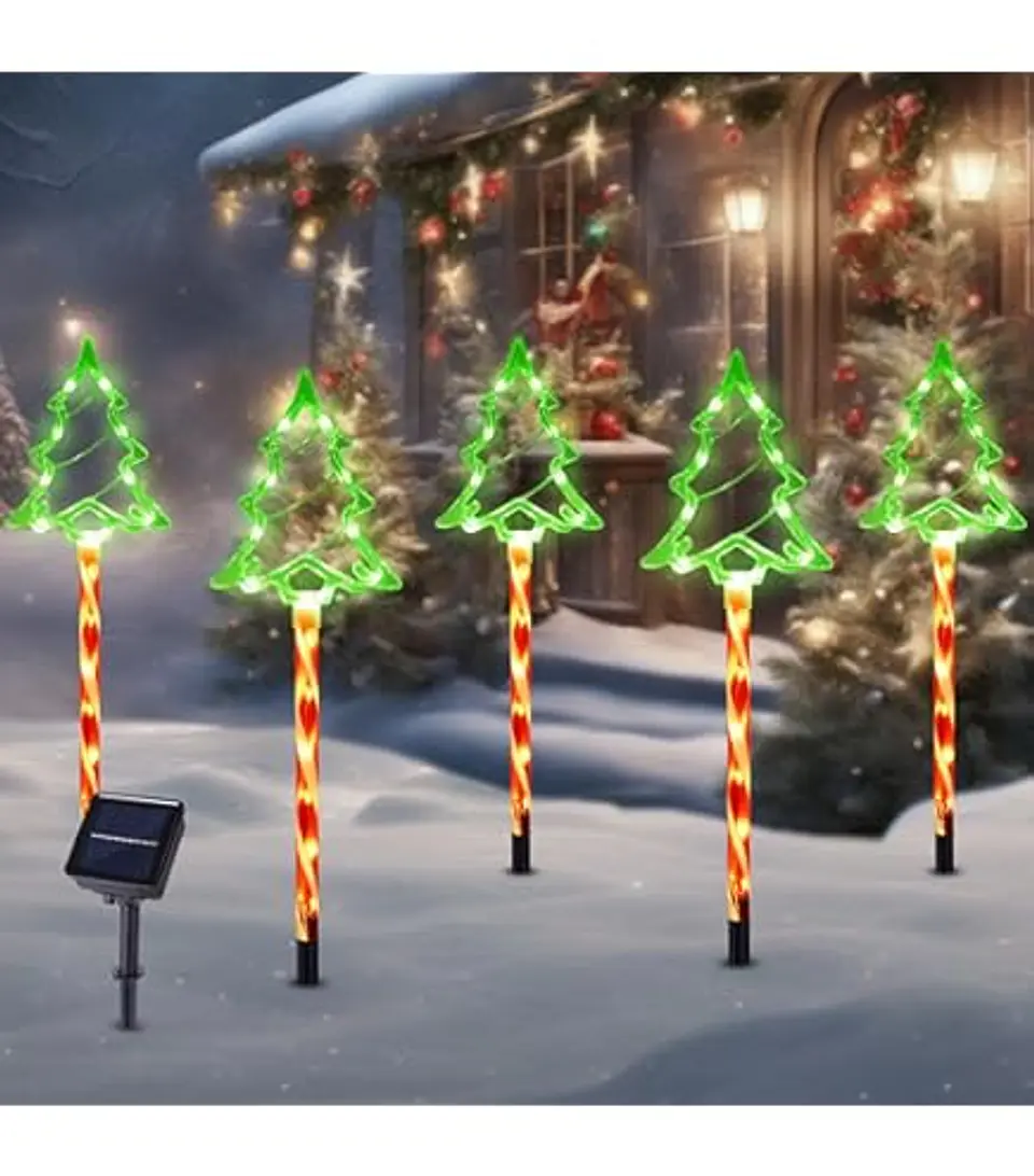 estaca solar Árbol de navidad 1