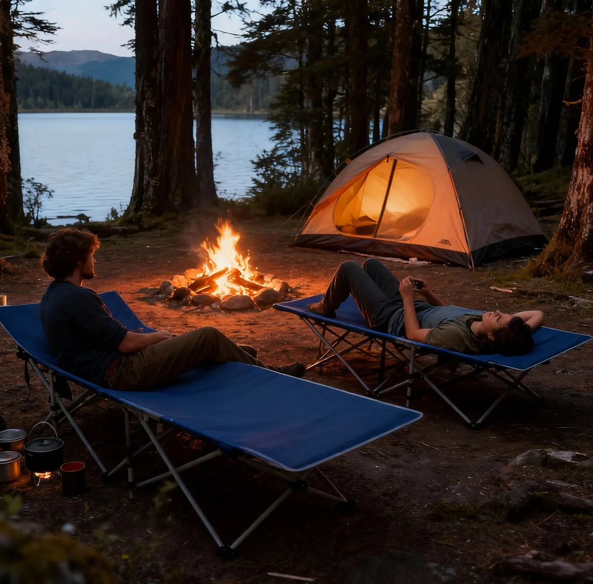 Cama Plegable Camping Genérica - Ideal Para Aventura 2