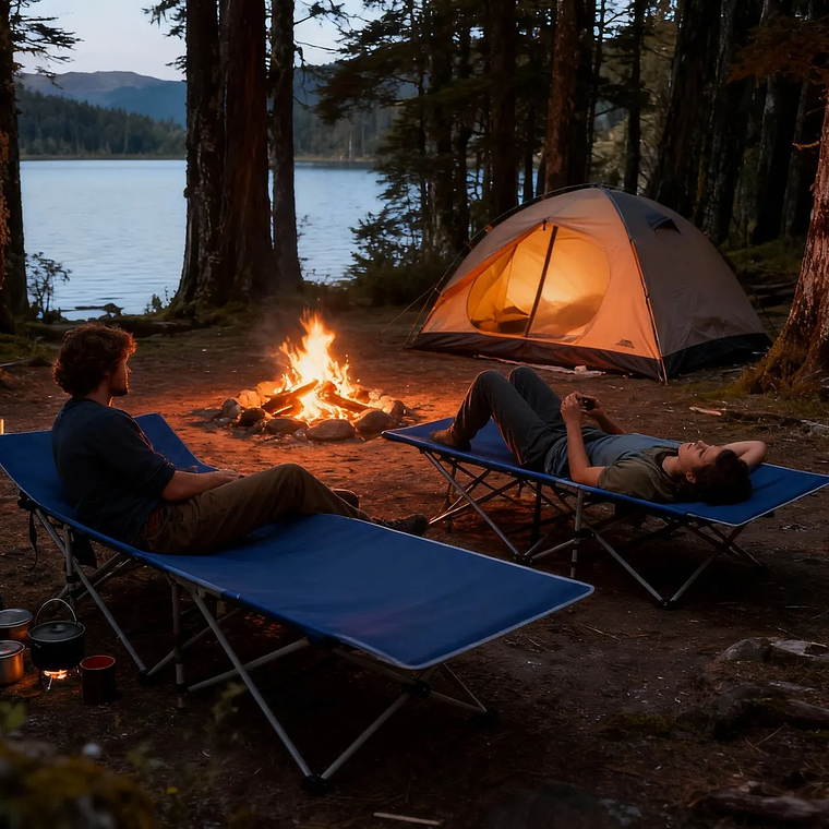 Cama Plegable Camping Genérica - Ideal Para Aventura 2