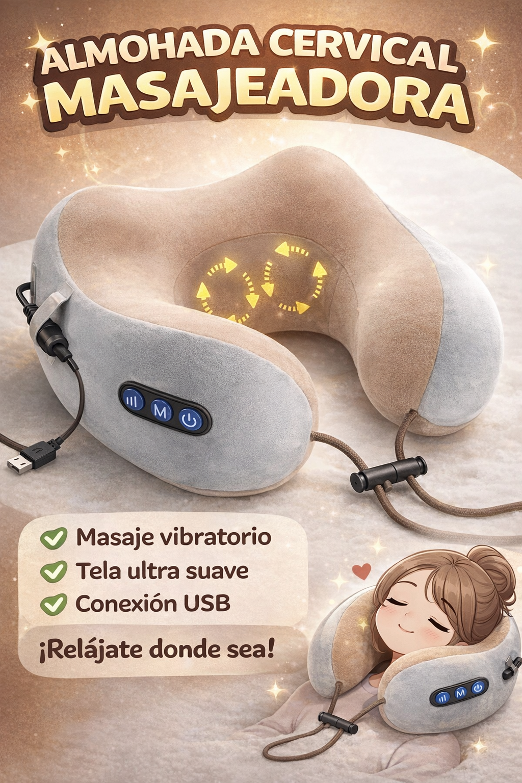 Masajeador Cuello Cervical Recargable 1