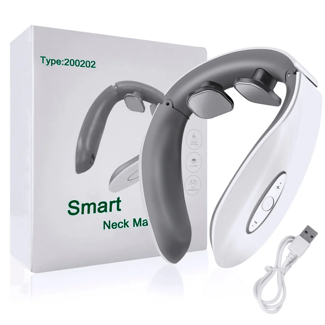 Masajeador Inteligente Cervical Recargable con Discos Magnéticos 3