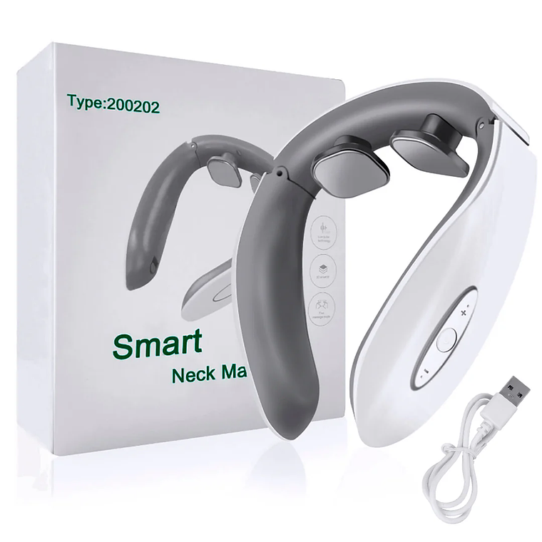 Masajeador Inteligente Cervical Recargable con Discos Magnéticos 2
