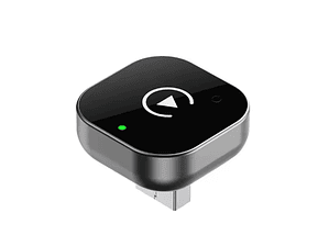 Adaptador CarPlay inalámbrico para iPhone - Mini Plug & Play Auto Connect, WiFi de 5 GHz de baja latencia, iOS 10+ Compatible con CarPlay con cable