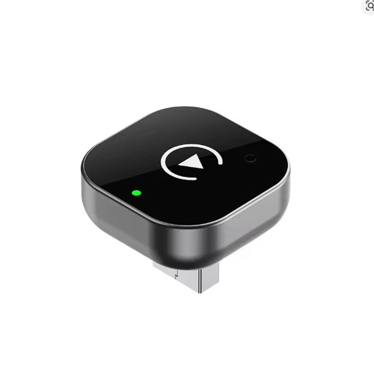 Adaptador CarPlay inalámbrico para iPhone - Mini Plug & Play Auto Connect, WiFi de 5 GHz de baja latencia, iOS 10+ Compatible con CarPlay con cable 1