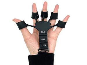 EJERCITADOR DE DEDOS MANO, FORTALECEDOR DE DEDOS AGARRE COLOR NEGRO