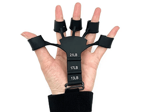 EJERCITADOR DE DEDOS MANO, FORTALECEDOR DE DEDOS AGARRE COLOR NEGRO