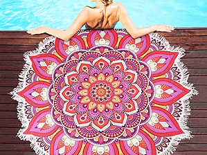 Toallas De Playa Mandala, Toalla Redonda Bohemia