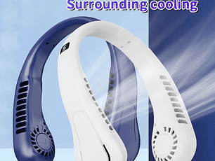 Ventilador de cuello recargable aire frio