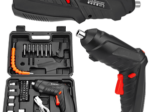 Destornillador Eléctrico Taladro Inalámbrico ,destornillador Electrico,destornillador Inalambrico,desatornillardor Electrico,negro,47pcs