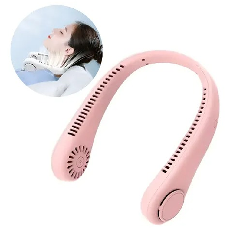 Ventilador de cuello recargable aire frio 2
