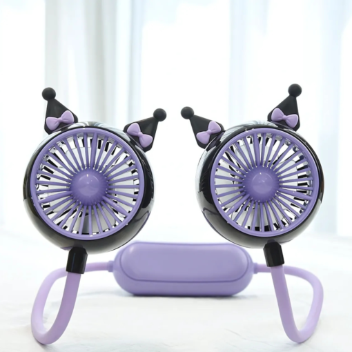 Ventilador De Cuello Recargable Kawai Infantil 1