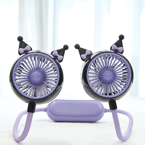 Ventilador De Cuello Recargable Kawai Infantil