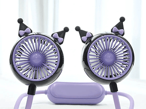 Ventilador De Cuello Recargable Kawai Infantil